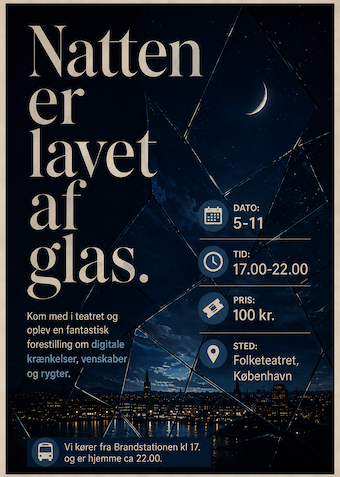"Natten er lavet af glas" - Klik for at tilmelde dig