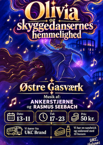 "Olivia og skyggedansernes hemmelighed" - Klik for at tilmelde dig