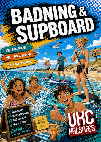 Stranddag og subboard - Klik for at tilmelde dig