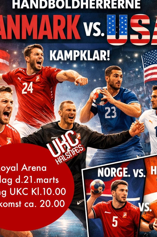 Håndboldherrerne Golden League med UKC Halsnæs 